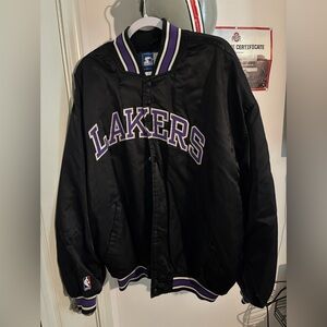 Vintage Official Lakers starter Bomber Jacket